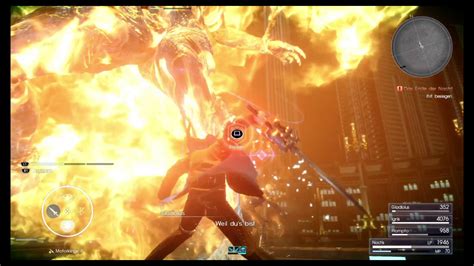 FINAL FANTASY XV - Ifrit Boss fight (Phase 2) - YouTube