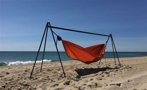 Large Portable Hammock Stand : Tri-Beam Large Hammock Stands - Yobo hammock stands are ...