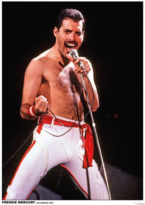 朗 Queen (Freddie Mercury) - Los Angeles 1982 Póster, Lámina | Compra en EuroPosters.es