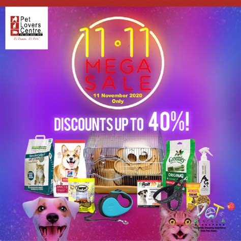 11 Nov 2020: Pet Lovers Centre 11.11 Mega Sale - SG.EverydayOnSales.com