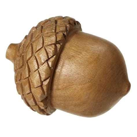 Carved Wood Acorn | touchGOODS Acorn Ornaments, Ornament Decor, Wooden ...