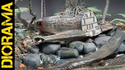 Realistic jungle diorama - WW2 aircraft wreck (1/35 scale model) - YouTube