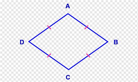 Rhombus Quadrilateral Parallelogram Geometry Shape, shape, angle, text ...