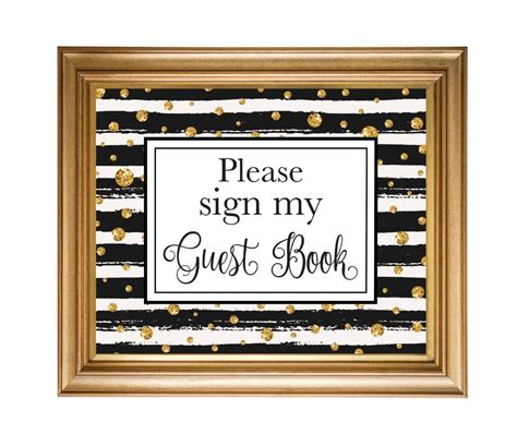 Graduation Guest Book Sign Digital Graduation Party Sign | Etsy