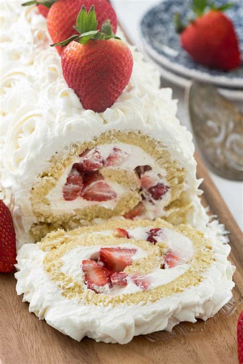 Strawberry Shortcake Cake Roll - Crazy For Crust