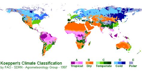 Climate Regions World Map - Free Printable Maps