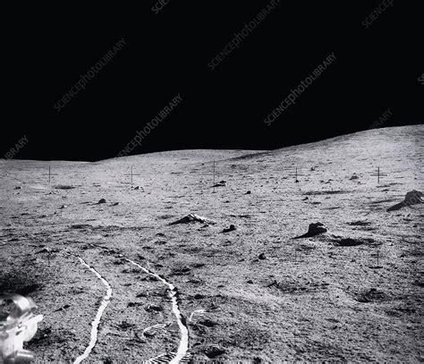 Lunar tracks - Stock Image - S380/0271 - Science Photo Library