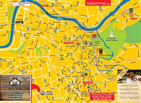 VILNIUS city map | Vilnius, City, History facts