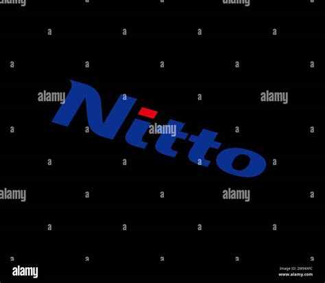 Nitto Denko, Rotated Logo, Black Background B Stock Photo - Alamy