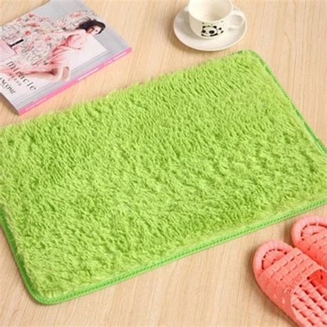 Velvet Bathroom Carpet Water Absorbent Floor Mat Non slip Bath Mats Washable Toilet Floor Mats ...