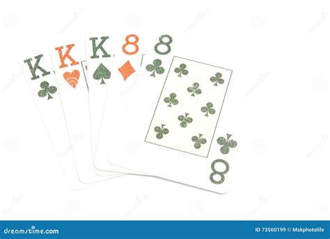 Full House of Cards on White Stock Image - Image of aces, relaxation ...