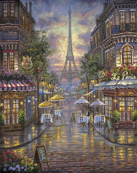 Le Paris Café, by Robert Finale - Village Gallery