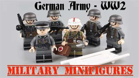 MILITARY MINIFIGURES - GERMAN ARMY WW2 WEHRMACHT - BLITZKRIEG (Unofficial Lego Aliexpress) - YouTube