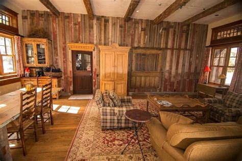 Reclaimed Weathered Timbers and Barnwood Paneling and Trailblazer Wood Flooring | Log cabin ...