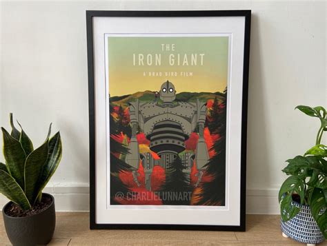 The Iron Giant Inspired Digital Art Film Poster - Etsy