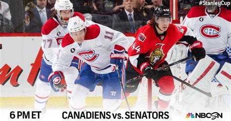 NHL on NBC on Twitter: "The @CanadiensMTL take on the @Senators on ...