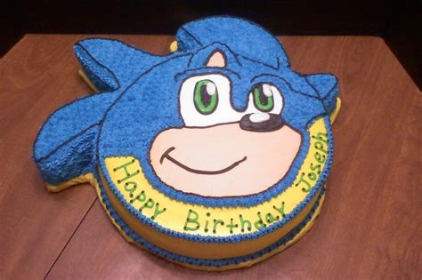 Sonic The Hedgehog Ice Cream Cake - CakeCentral.com