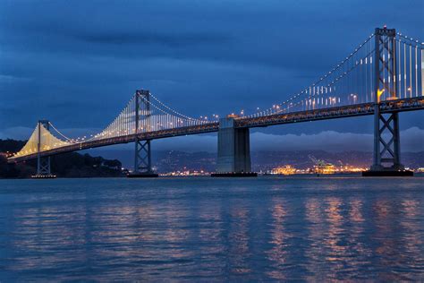 Bay Lights and the San Francisco Bay Bridge