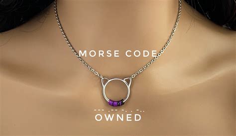 Submissive Day Collar Kitten Morse Code Locking Option - Etsy Australia