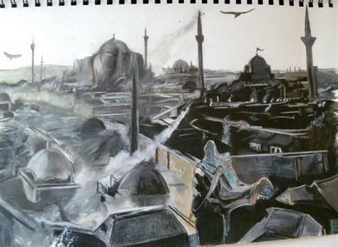 Fanart I drew of Ezio in Constantinople (Istanbul) from the Revelations concept art. I used ...