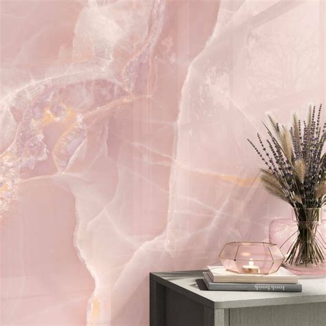 Onyx Marble Rose Pink Polished Porcelain Wall & Floor Tiles