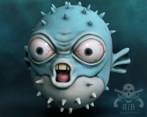 Angry Pufferfish by BlackBjalki on DeviantArt