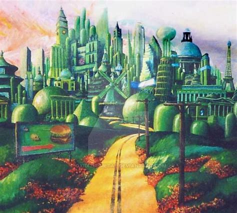 Emerald City | Emerald city, Emerald city theme, Fantasy art landscapes