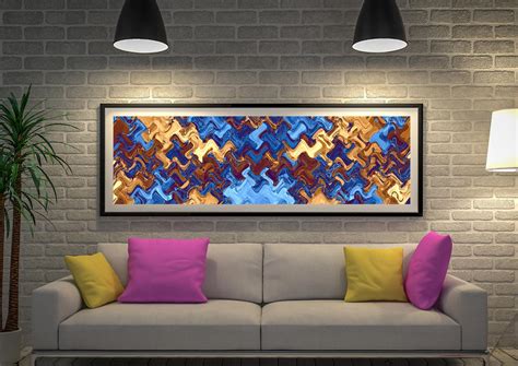 Buy Inti Abstract Panoramic Framed Art | Framed Canvas Prints Brisbane