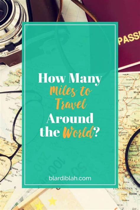 How Many Miles to Travel Around the World?