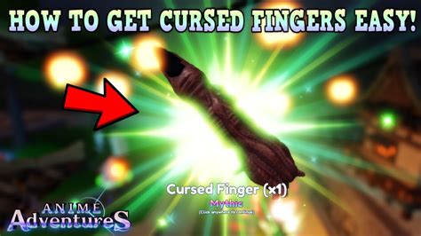 HOW TO GET NEW CURSED FINGER & CURSED WOMB FAST *EASIEST METHOD* ANIME ADVENTURES TD ROBLOX ...