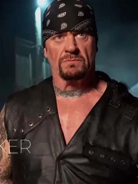 WWE Wrestlemania 36 Undertaker Real Leather Vest - Sale