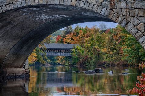 Henniker covered bridge No. 63 Photograph by Jeff Folger - Fine Art America