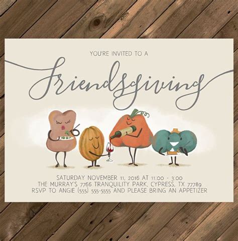 Printable Friendsgiving Invitations - Printable Word Searches