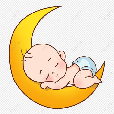 Cartoon Baby Sleeping Moon, Child, Cartoon Sleeping, Sleep PNG Hd Transparent Image And Clipart ...