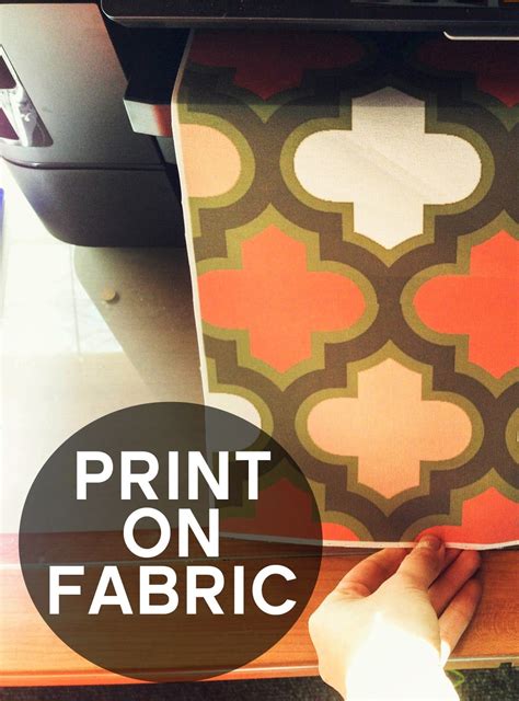 Grosgrain: YOU CAN PRINT ON FABRIC WITHOUT ANYTHING MORE THAN FABRIC AND YOUR PRINTER ...