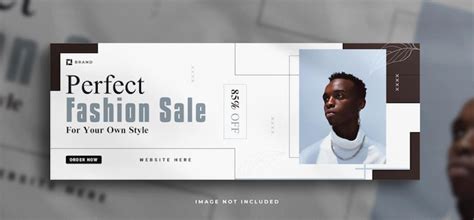 Premium PSD | Fashion sale social media banner and facebook cover banner template with a clean ...