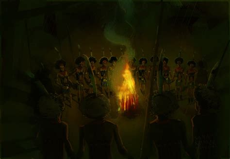 Khamkar (Concept Art): Angami Tribal Dance