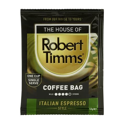 robert timms espresso coffee from premium dark coffee beans