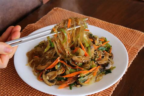 Korean food photo: Vegetarian japchae on Maangchi.com