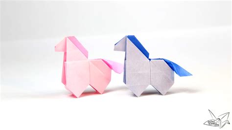 Origami Horse Tutorial - Version 2 - Origami Pony - Paper Kawaii