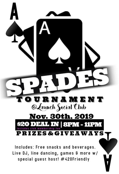 EventHi- Smoking Aces: Spades Tournament