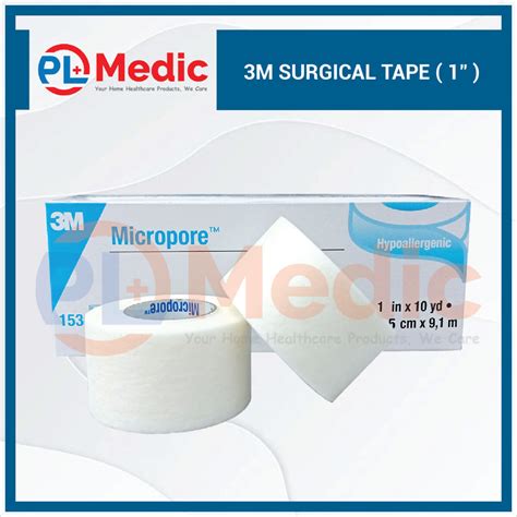 3M SURGICAL TAPE ( 1/2" / 1" / 2" / 3" ) - PL Science Medic