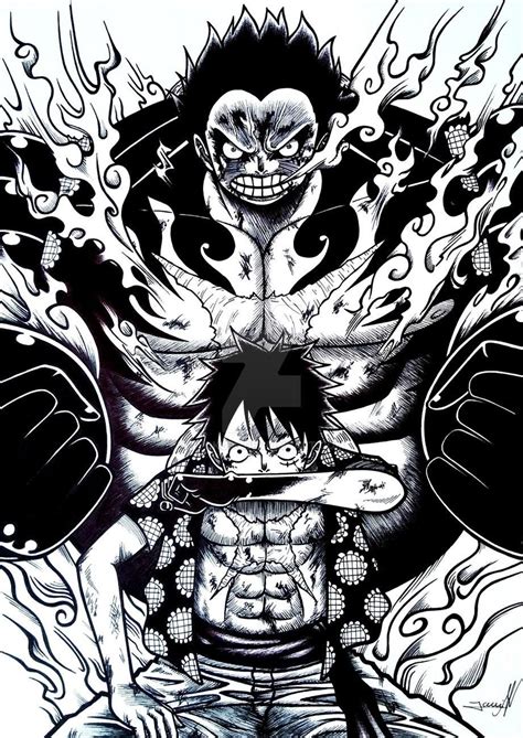 Luffy Gear 4th | One piece tattoos, One piece pictures, One piece luffy