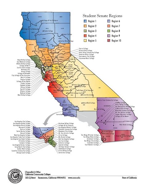 California Community College Map California Community Colleges Map ...