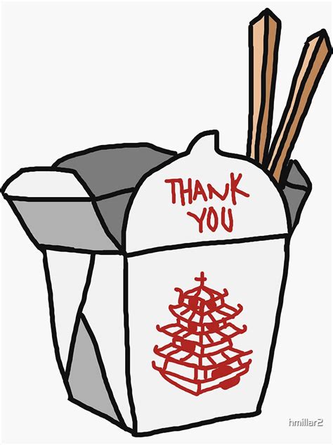 "Chinese Food Takeout" Sticker for Sale by hmillar2 | Redbubble