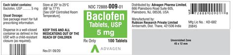 Baclofen - FDA prescribing information, side effects and uses