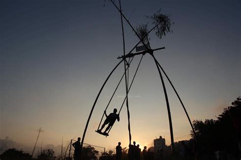 Swinging on a Dashain swing (photo feature) - Nepal Live Today Nepal ...