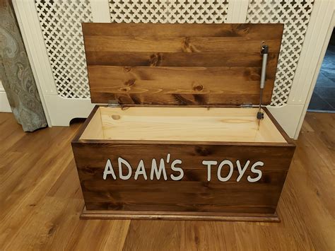 Custom Made Personalised Wooden Toy Box - Etsy UK