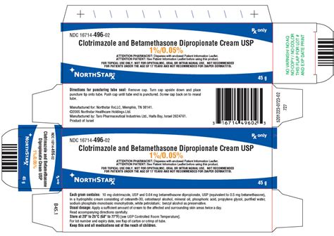 Clotrimazole and Betamethasone Dipropionate (NORTHSTAR RX LLC): FDA Package...