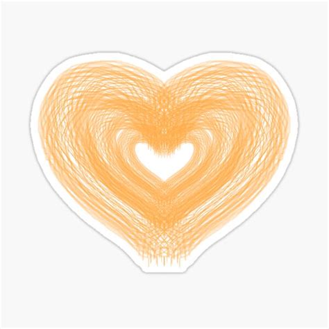 "Aesthetic Heart Doodle Illustration" Sticker by Ankerd | Redbubble